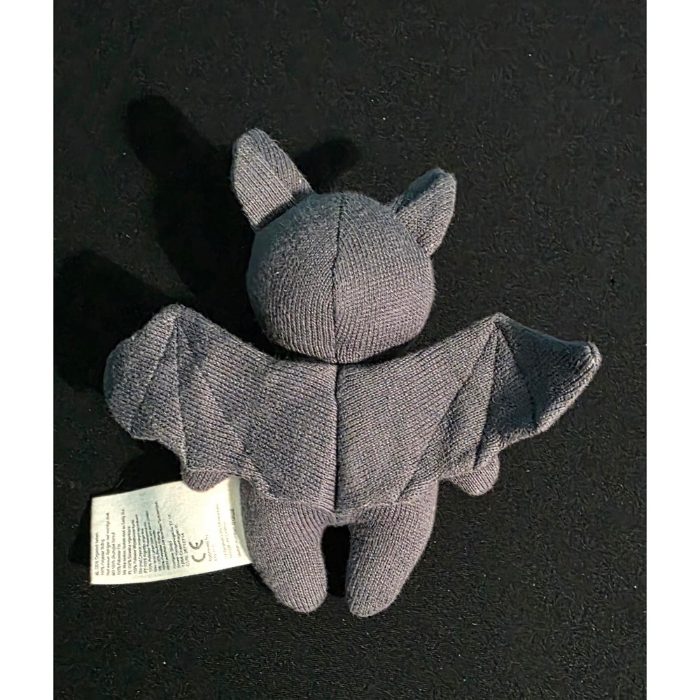 Konges Sløjd Grey Knit Bat Plush Organic Cotton Soft Toy Scandinavian Decor - Picture 3 of 4